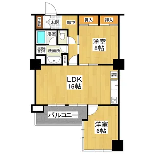 シフォン【2階】の間取り