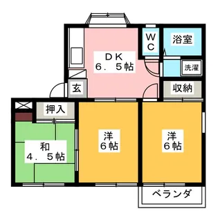 中村コーポ【1階】の間取り