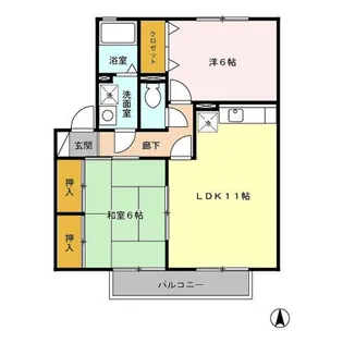 セジュールJin【2階】の間取り