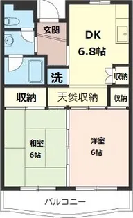 ニューハイツ北小岩【2階】の間取り