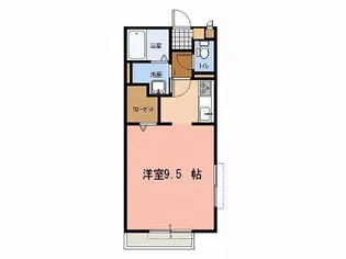アンソレイユ A棟【2階】の間取り