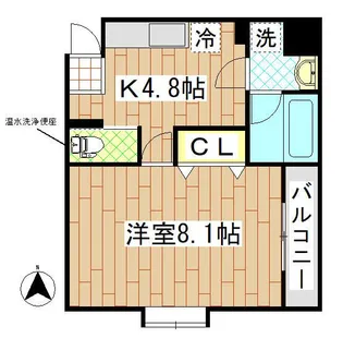 サンフィールVIII【2階】の間取り