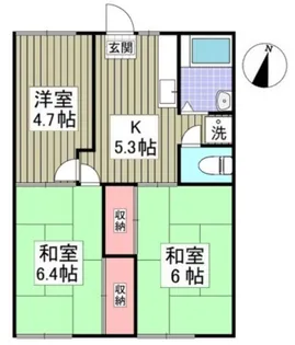 堀コーポラス【1階】の間取り