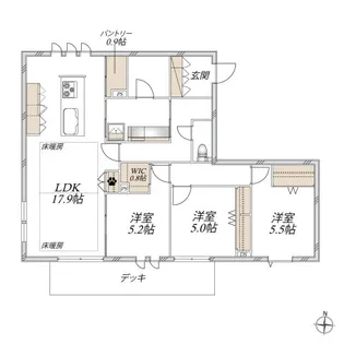 フォルス善福寺II【1階】の間取り