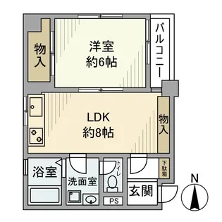 東陽町グリーンハイツ【6階】の間取り