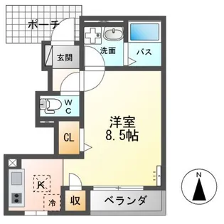 ラベレッツァ【1階】の間取り