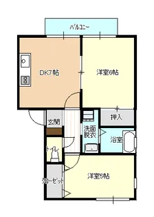 フォブール先山III【1階】の間取り
