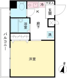 ルースト唐木田【2階】の間取り