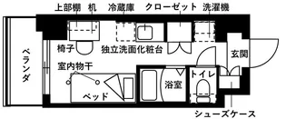 フレンシアエール仙川【7階】の間取り