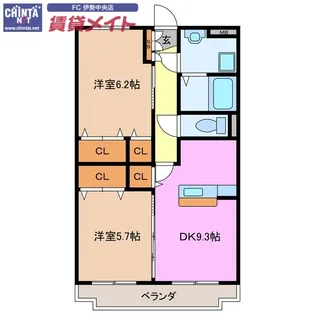 アスリート【3階】の間取り
