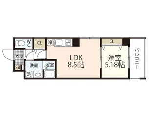 TERRACE tokaichi【9階】の間取り