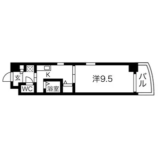 クレセール・サン【6階】の間取り