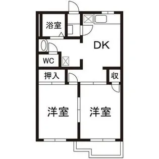 ソリティアB棟【1階】の間取り