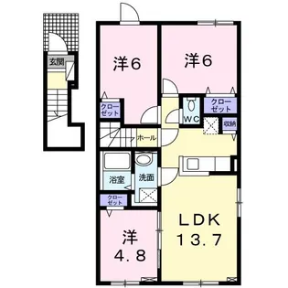 グレイスフル・サン V【2階】の間取り