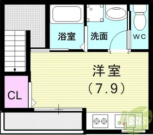 ザ・シティ福田テラスII【2階】の間取り