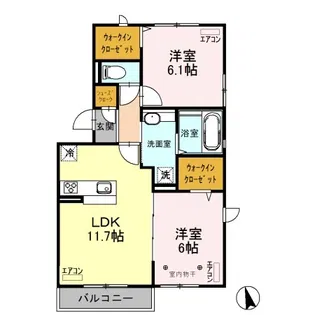 アリエス【2階】の間取り