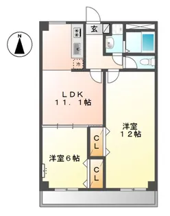 サン・エクセレンス【2階】の間取り