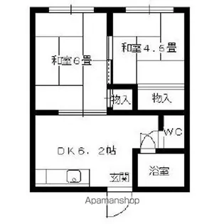 野口荘【1階】の間取り