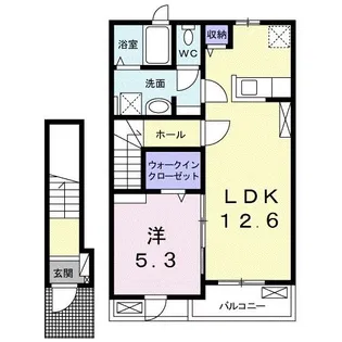 サンフラワーB【2階】の間取り