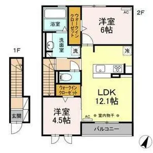 セジュール・K【2階】の間取り