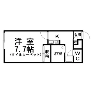レオパレス堀川町II【2階】の間取り