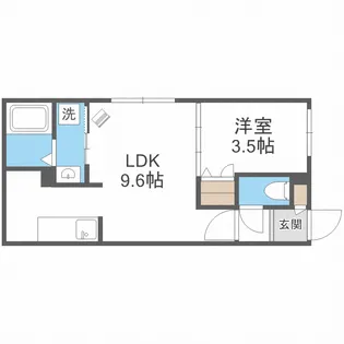 Harness北1条【4階】の間取り