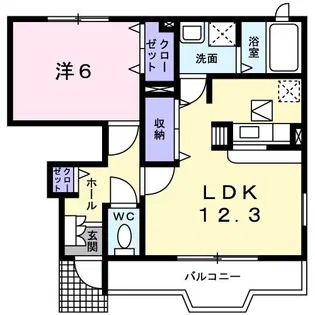 セピアコートS A【1階】の間取り