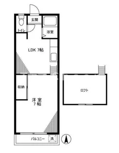 コーポ豊田【2階】の間取り