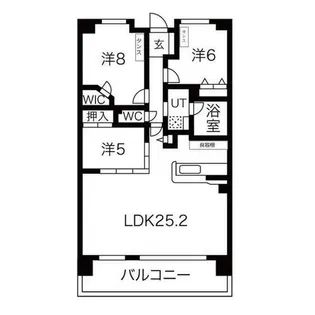 パデシオン南草津駅前【9階】の間取り