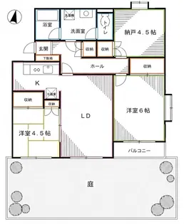 ヘリオス378国分寺【1階】の間取り
