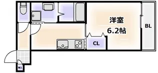 クレアール西今川【2階】の間取り