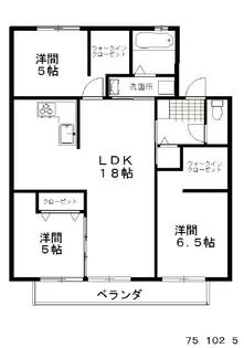 ボナール・キャステル【2階】の間取り