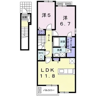 le ciel (ル シエル)【2階】の間取り