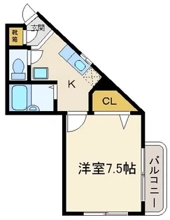ライフステージ山下【1階】の間取り