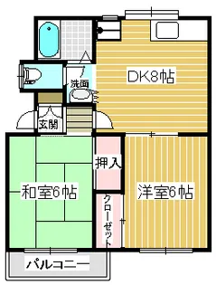 ホワイティ国立【2階】の間取り