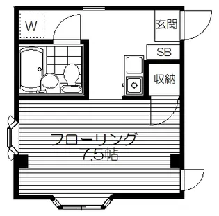 メゾンホワイトII【1階】の間取り