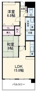 カトルセゾン【2階】の間取り