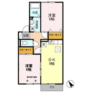 DH・クレセール今江【1階】の間取り