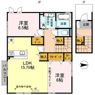 カインド II号室【2階】の間取り
