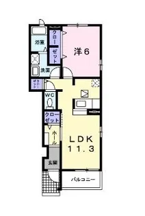 コンフォータブル【1階】の間取り
