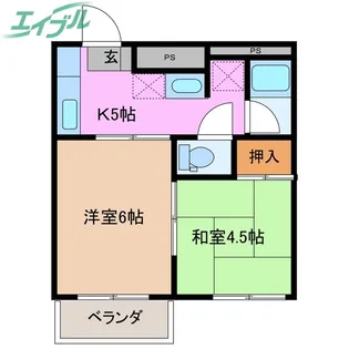 ヴィラ・ローズガーデン【1階】の間取り