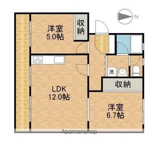 たかみマンション【3階】の間取り