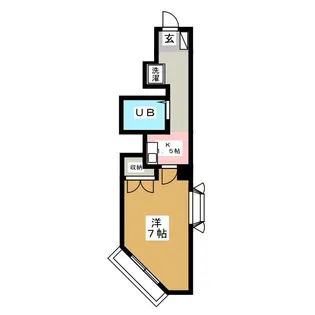 岸谷ビル【3階】の間取り