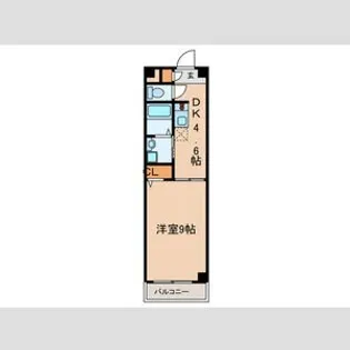 クレアール古城II【1階】の間取り