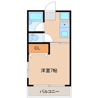 1Kの間取り画像