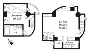 グリーンテラス元代々木【1階】の間取り