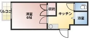 1Kの間取り画像