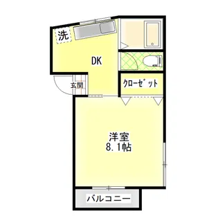 袴塚ハイツ【2階】の間取り
