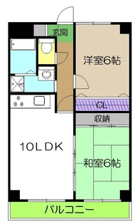 ブライトンコート中万々【5階】の間取り