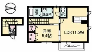シャーメゾンナナーラ【2階】の間取り
